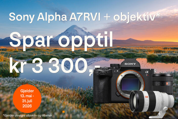 Sony A7R VI introduksjonstilbud
